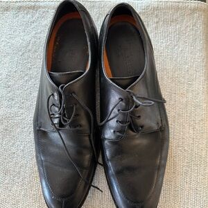 Men's Black Leather Dress Shoes